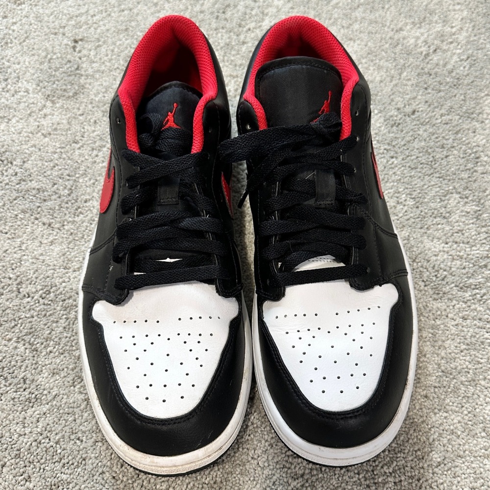 Jordan Air Jordan 1 Low Mens 12 Black Gym Red White Good